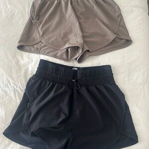 All in Motion Black and Tan Athletic Shorts